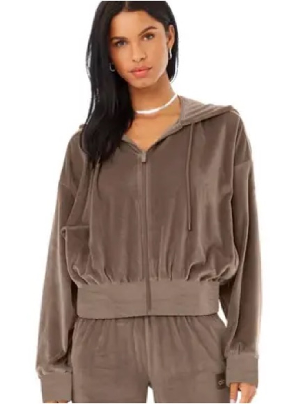 Alo yoga velour glimmer hoodie